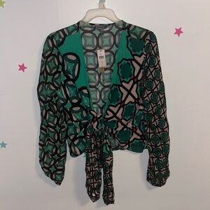 Anthropologie’s Conditions Apply, Sleek Wrap Blouse Small